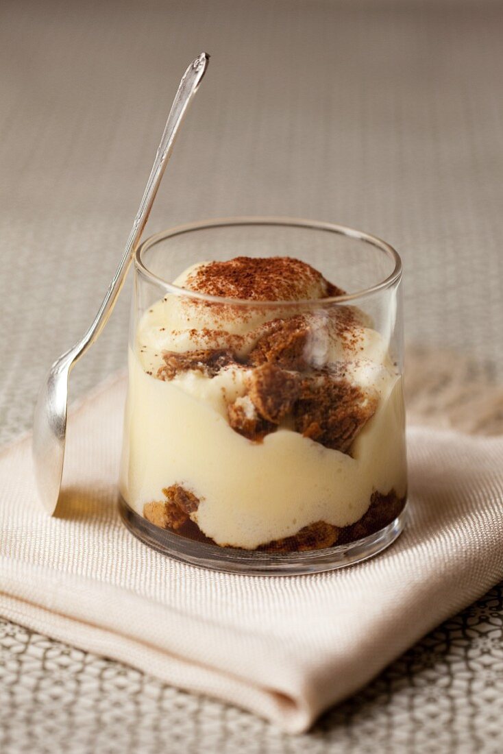 Tiramisu in a glass