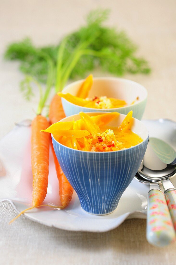A Thai carrot medley with coconut milk