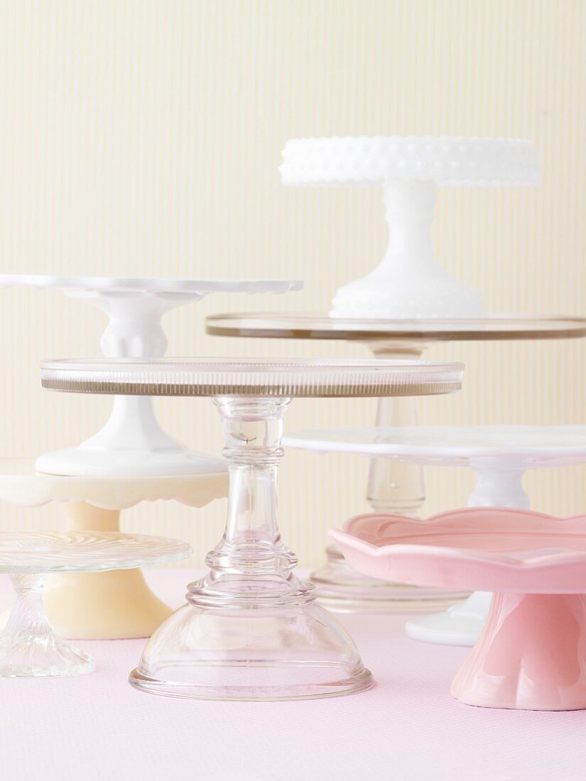Various cake stands