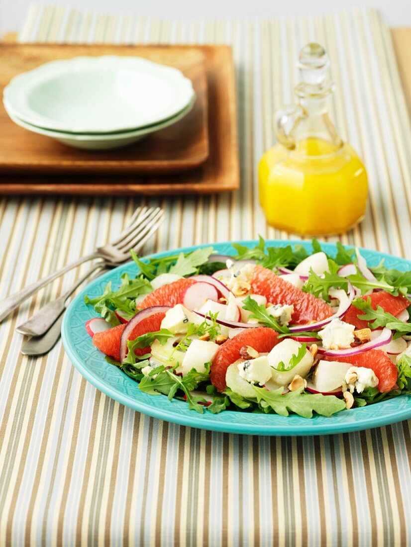 Fenchelsalat mit Grapefruit und Rucola