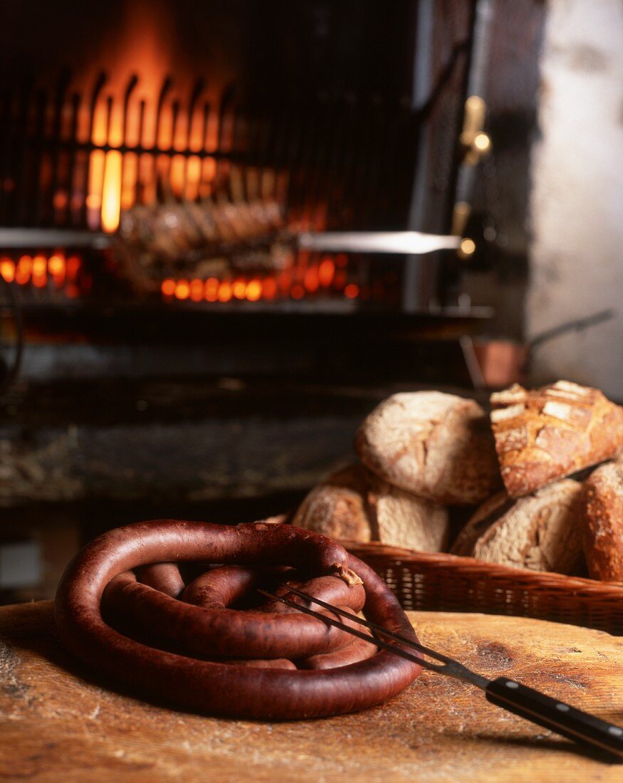 Sausage and bread (Chamonix, France)