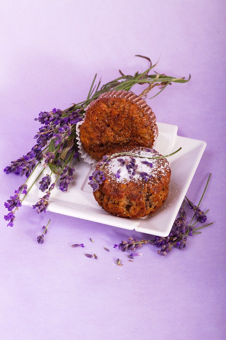 Lavender muffins