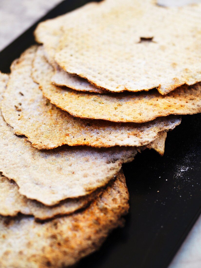 Homemade crisp breads