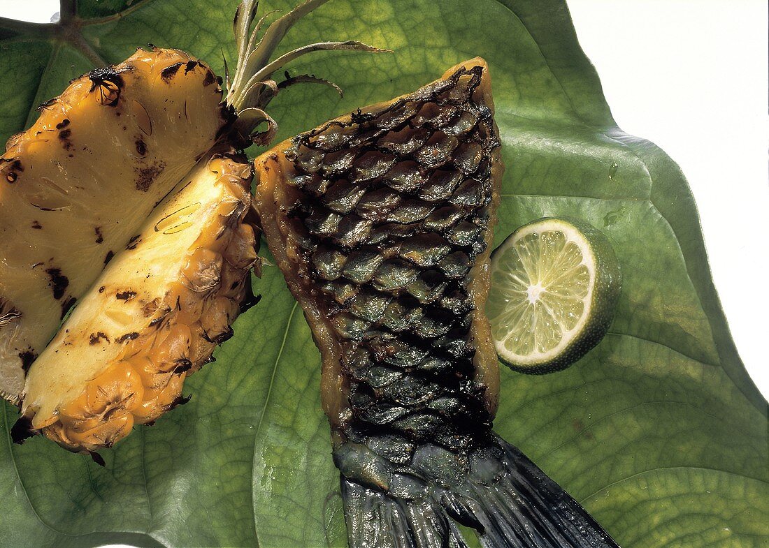 Papageienfischfilet & frische Ananas vom Grill