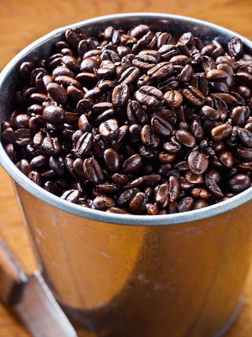 Viele Arabica Kaffeebohnen