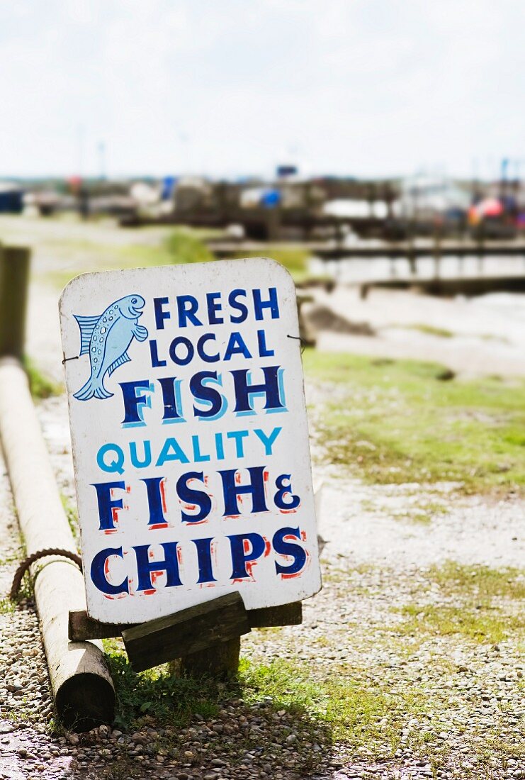 Fish & Chips Schild
