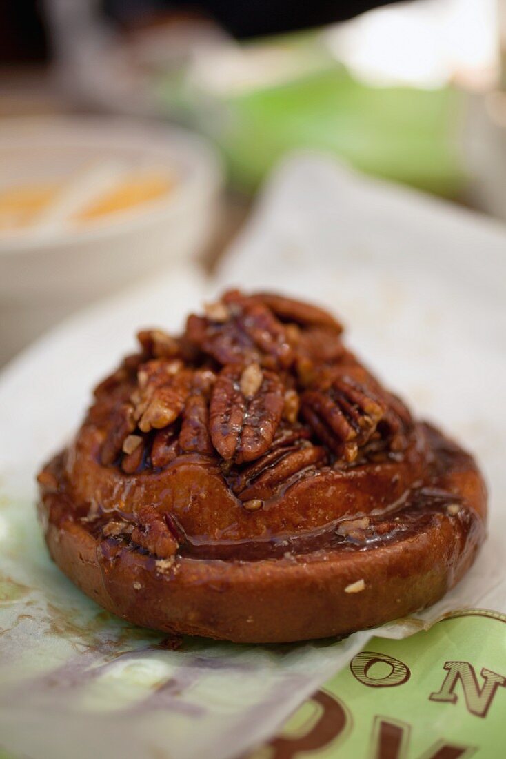 Pecan Sticky Bun from a Bakery in San Francisco California