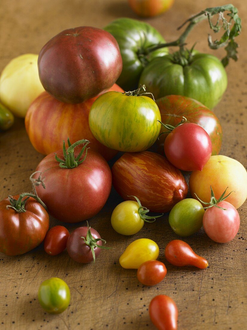 Verschiedene Heirloom Tomaten