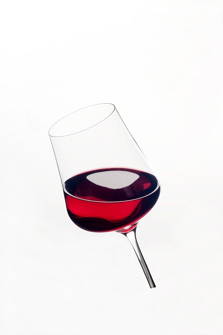 A glass of red wine