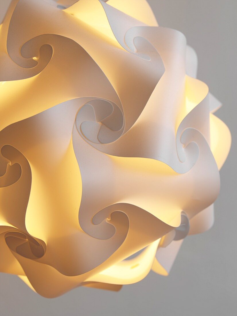 Detail of designer lamp