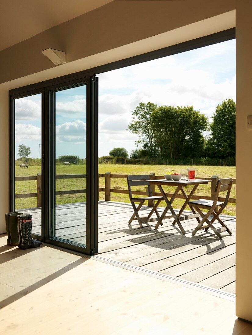 View of terrace from living room