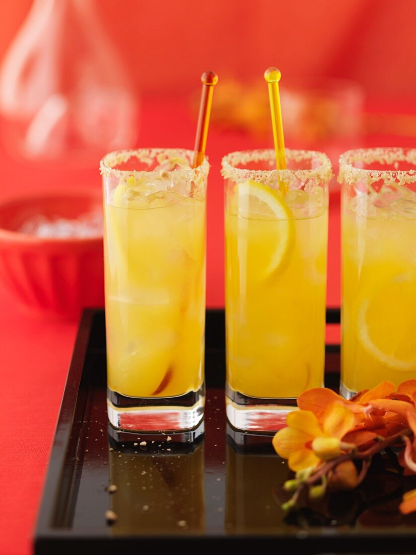 Orange cocktails