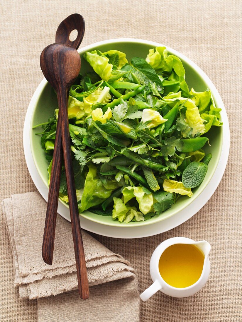 Herb salad with orange vinaigrette