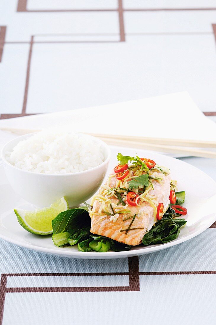 Thai-style salmon fillet