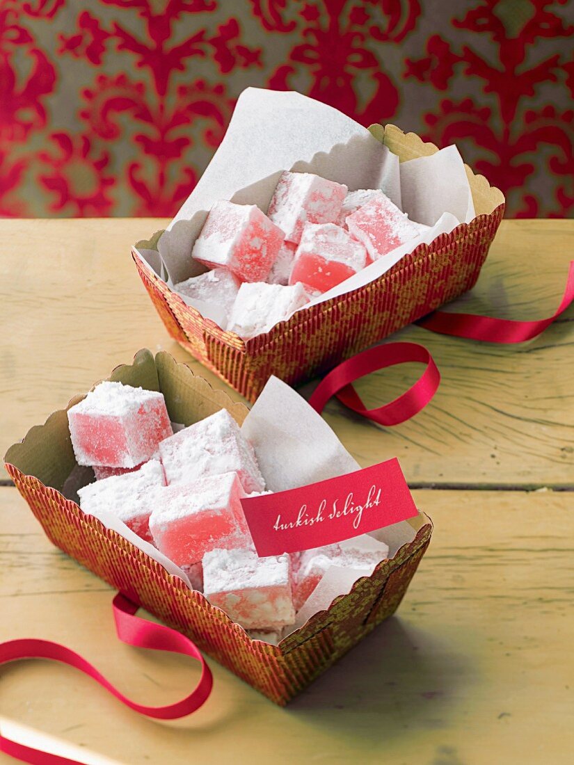 Turkish Delight in gift boxes