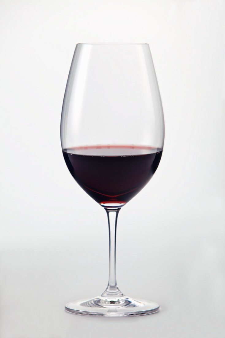 A glass of red wine