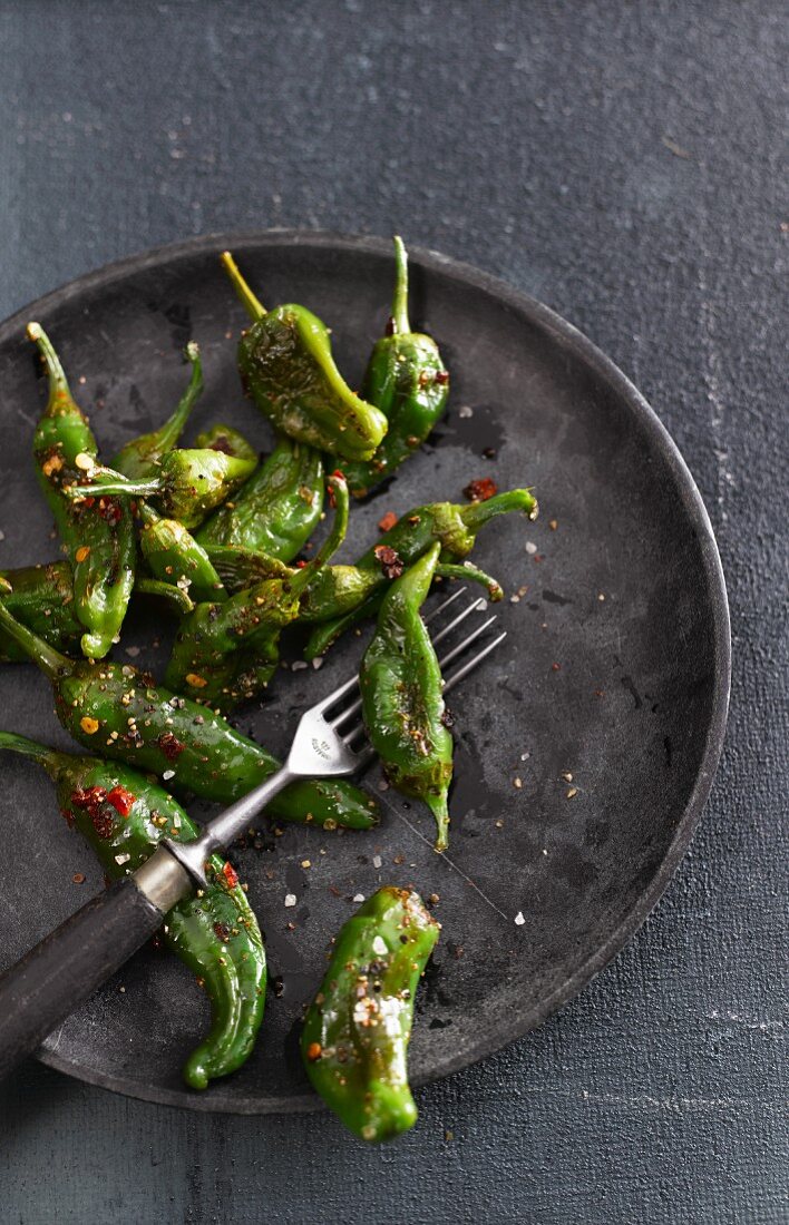 Fried jalapeño peppers