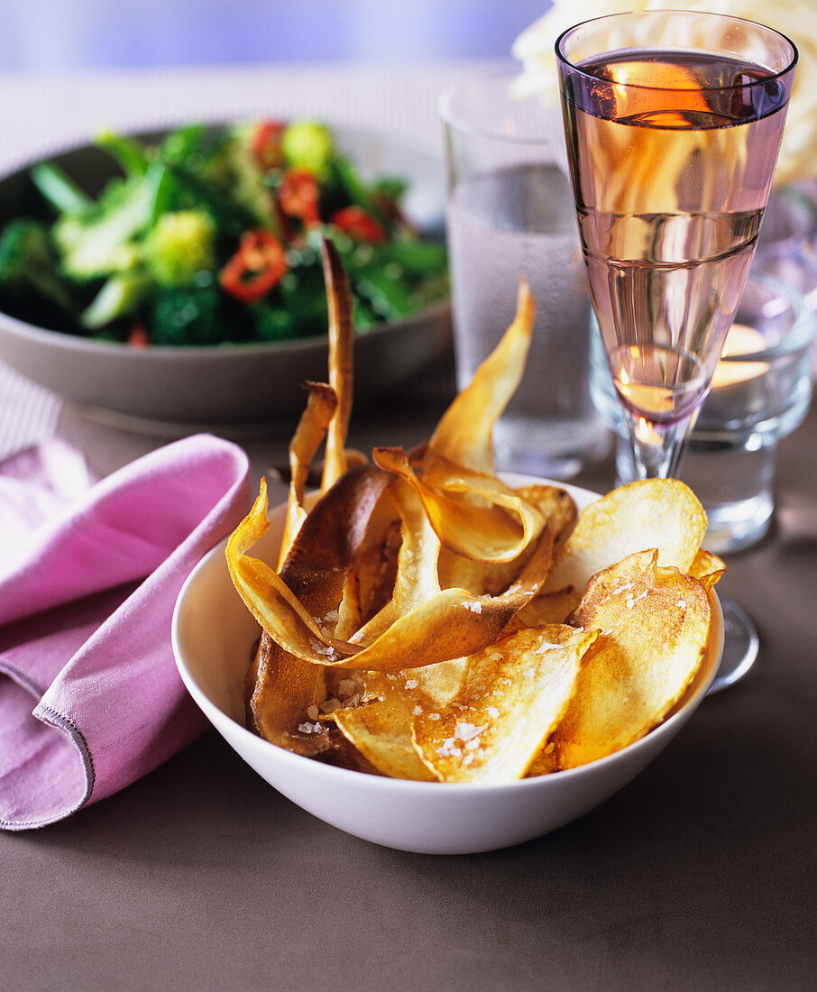 Potato and parsnip chips