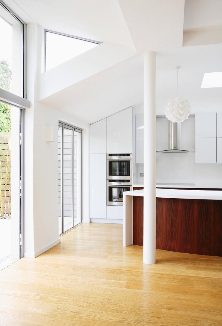 Open-plan living space with kitchen