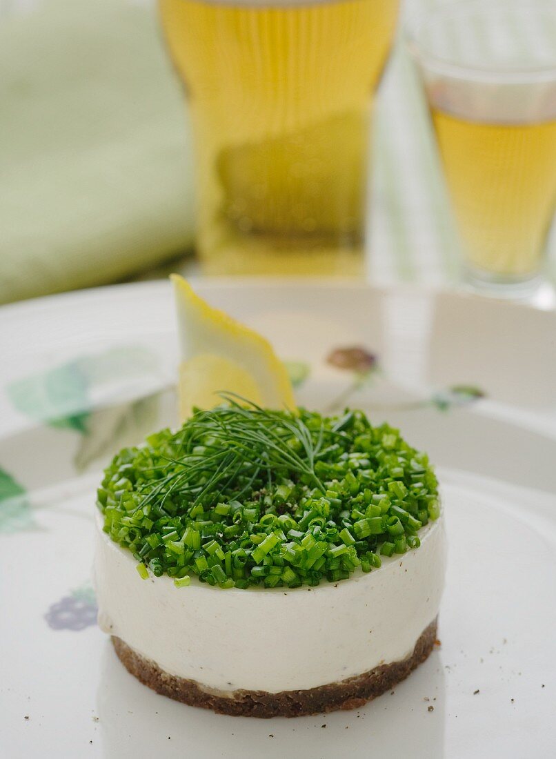 Herring mousse with chives