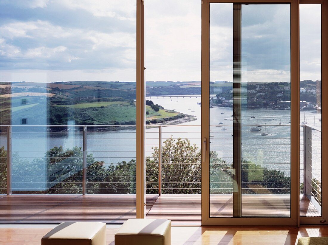 View of river from living room