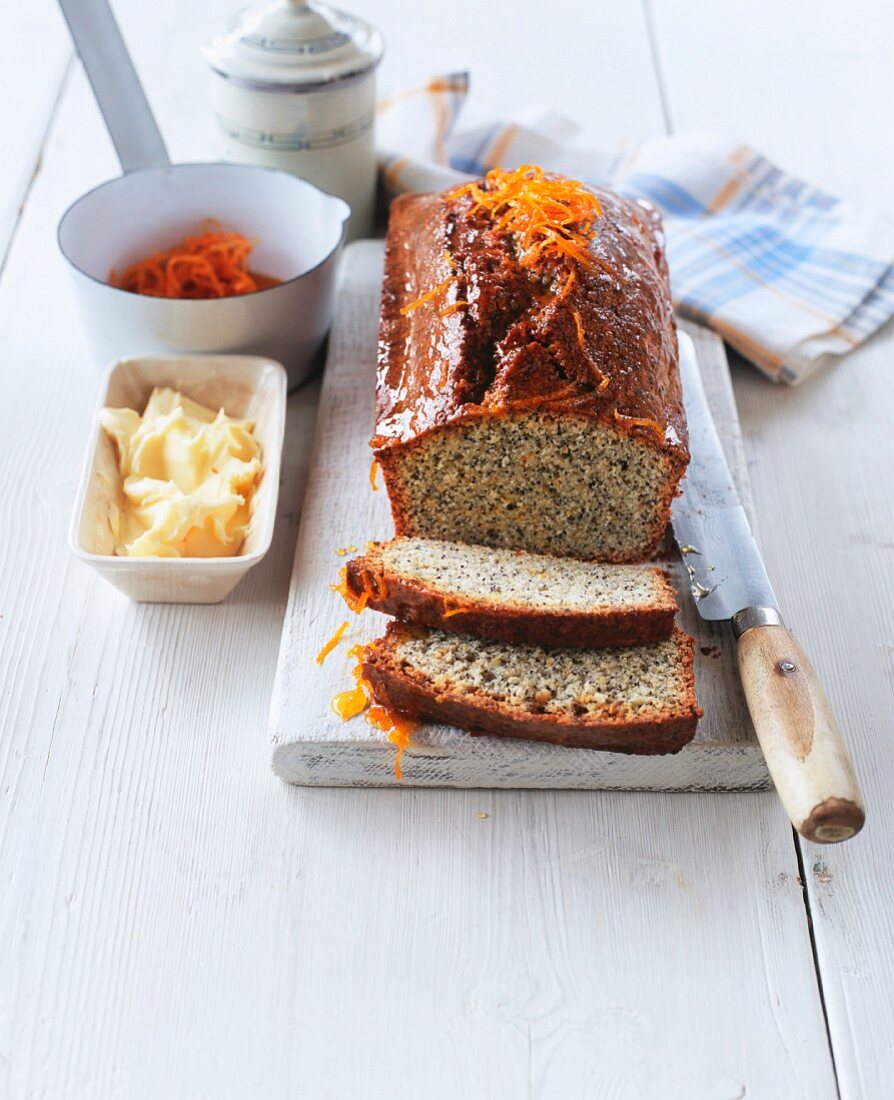 Orange and poppy seed bread