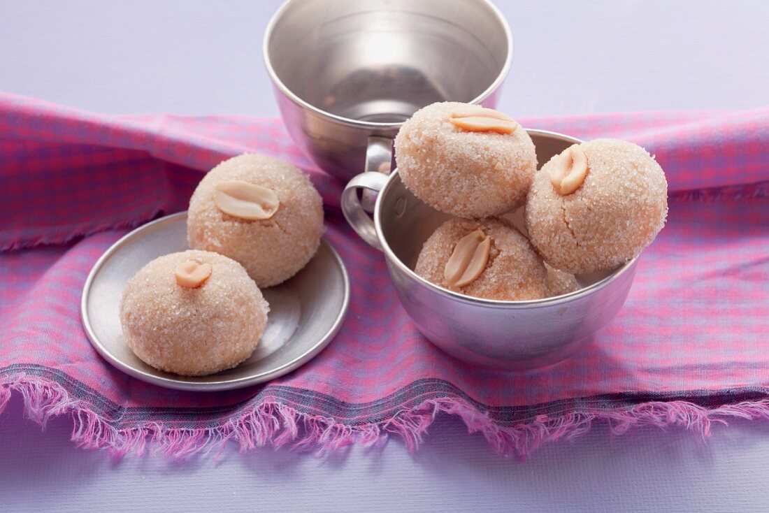 Erdnussplätzchen mit Vanillezucker