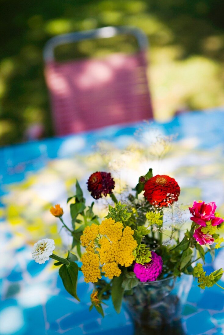 A bouquet of flowers from the garden