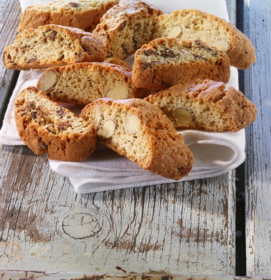 Cantuccini auf Tuch