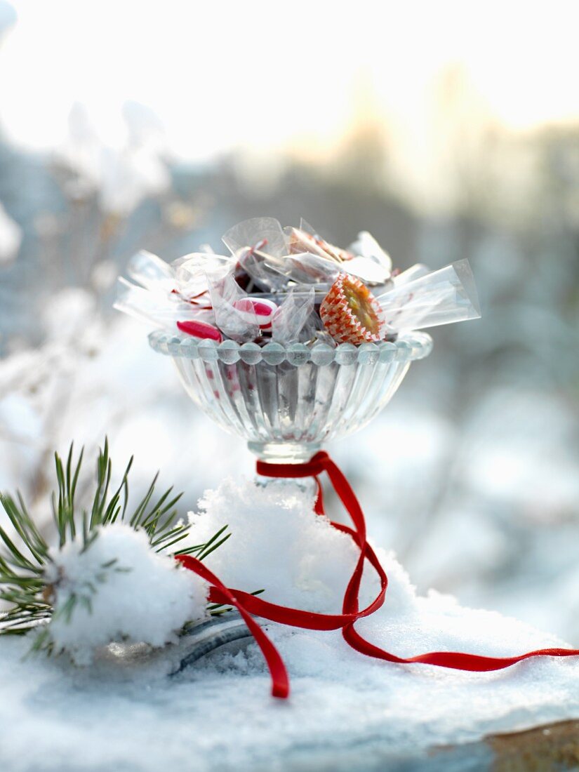 Christmas confectionery and bonbons