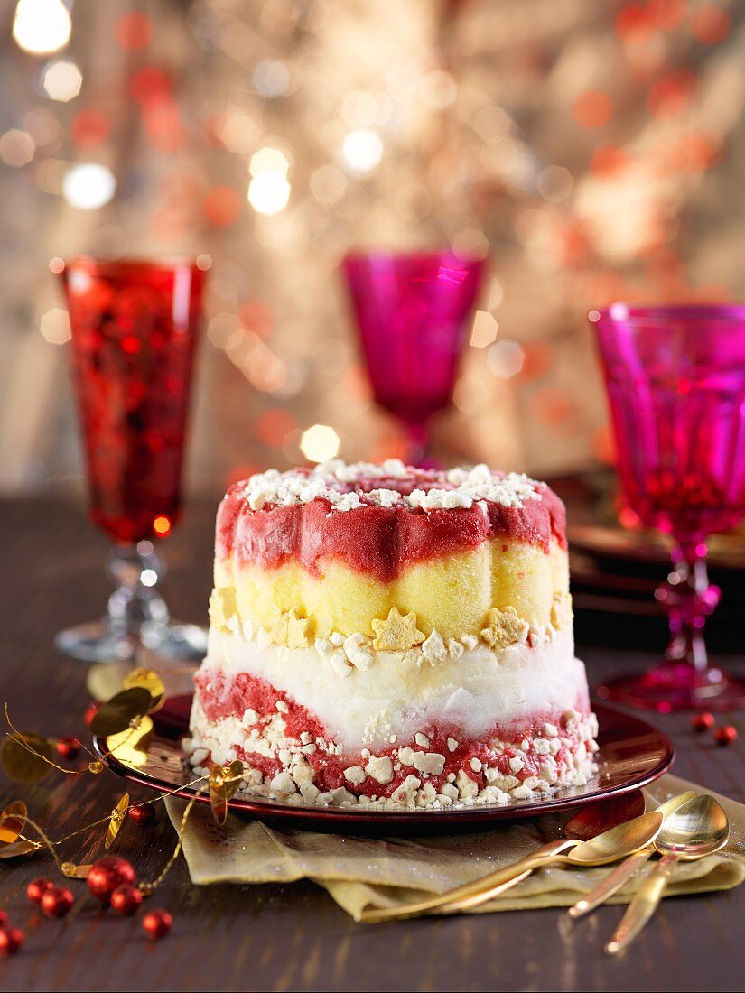 Vacherin-Torte zu Weihnachten