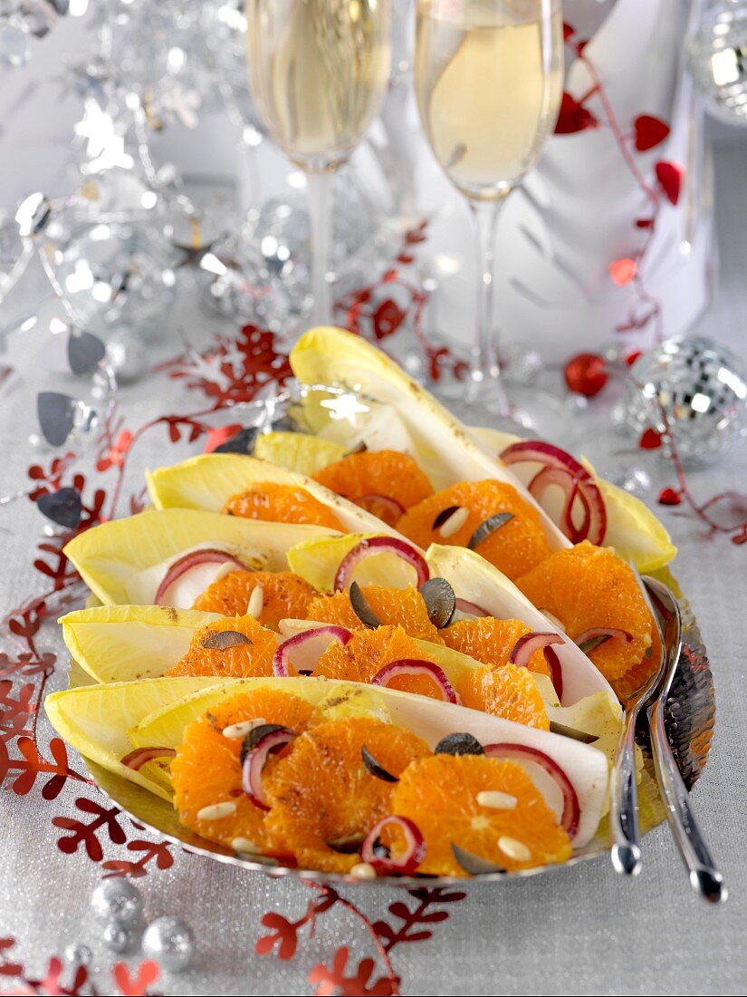 Chicorée-Orangen-Salat