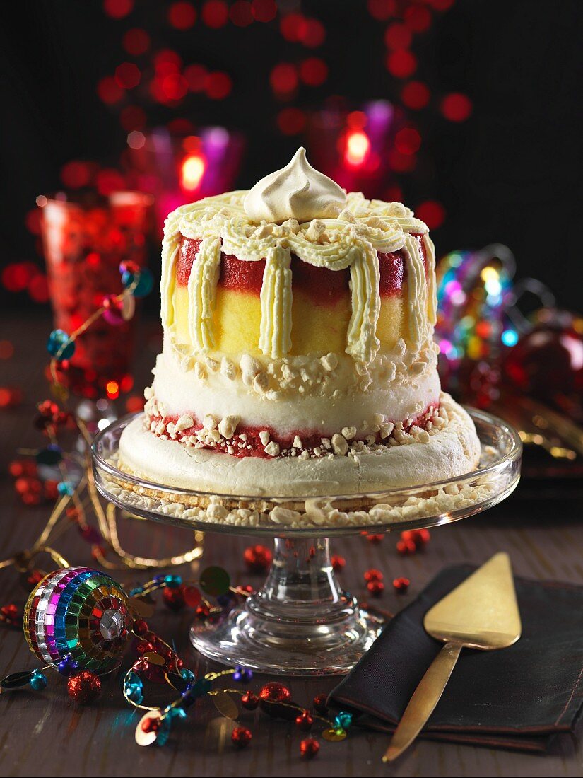 Vacherin-Torte zu Weihnachten