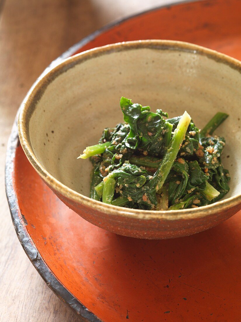 Hourensou gomae (spinach with sesame, Japan)