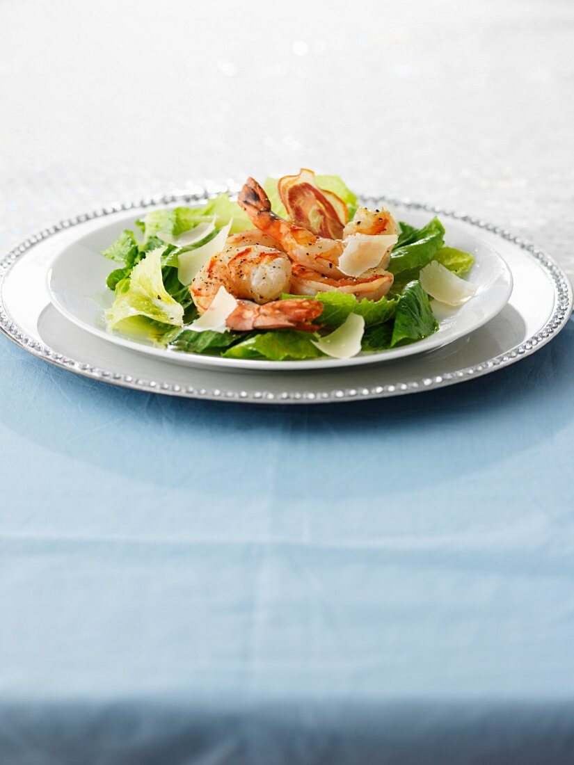 Cesar salad with shrimp