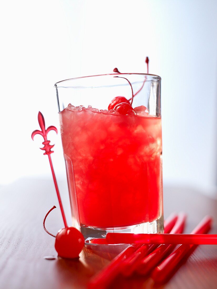 'Zombie' (cocktail) with rum and fruit juice
