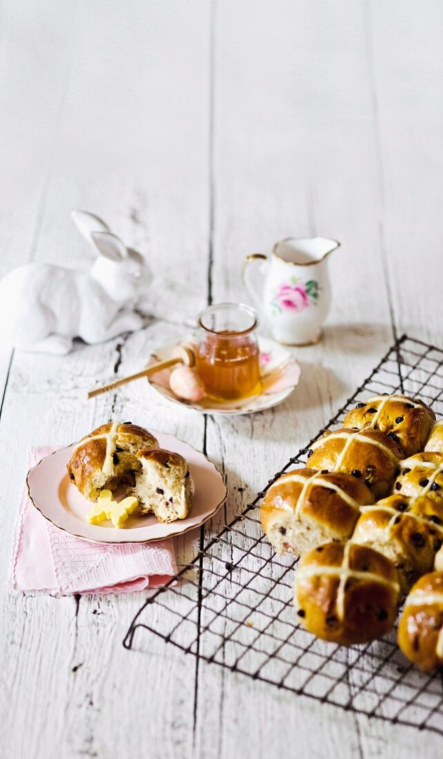 Hot Cross Buns zu Ostern