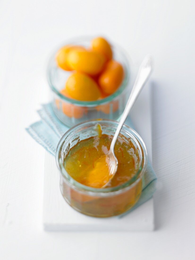 Orange marmalade with kumquats