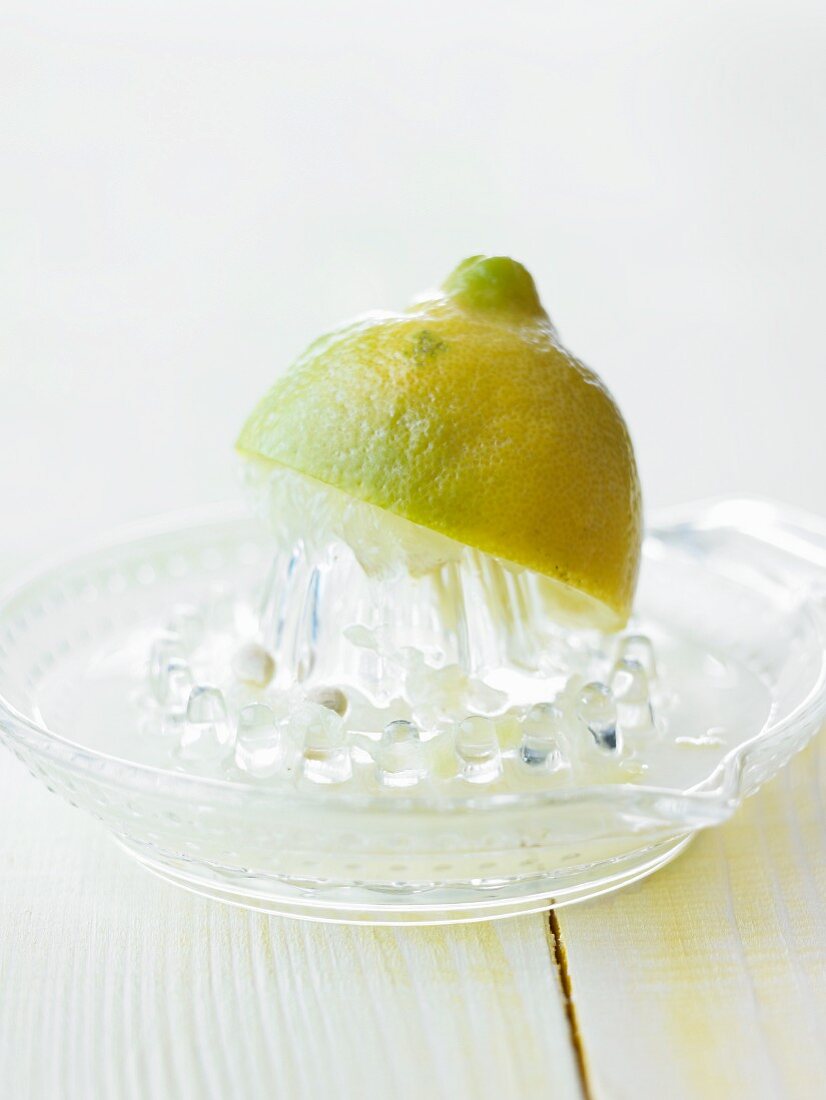 Lemon with citrus reamer