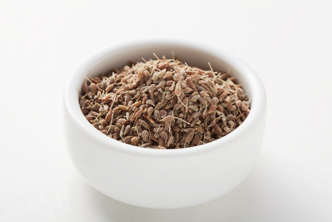 Cumin seed in a small bowl