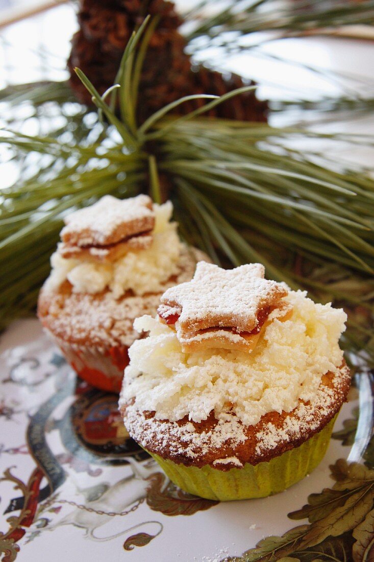 Weihnachtliche Cup-Cakes