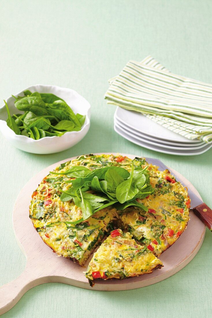 Spinach omelette