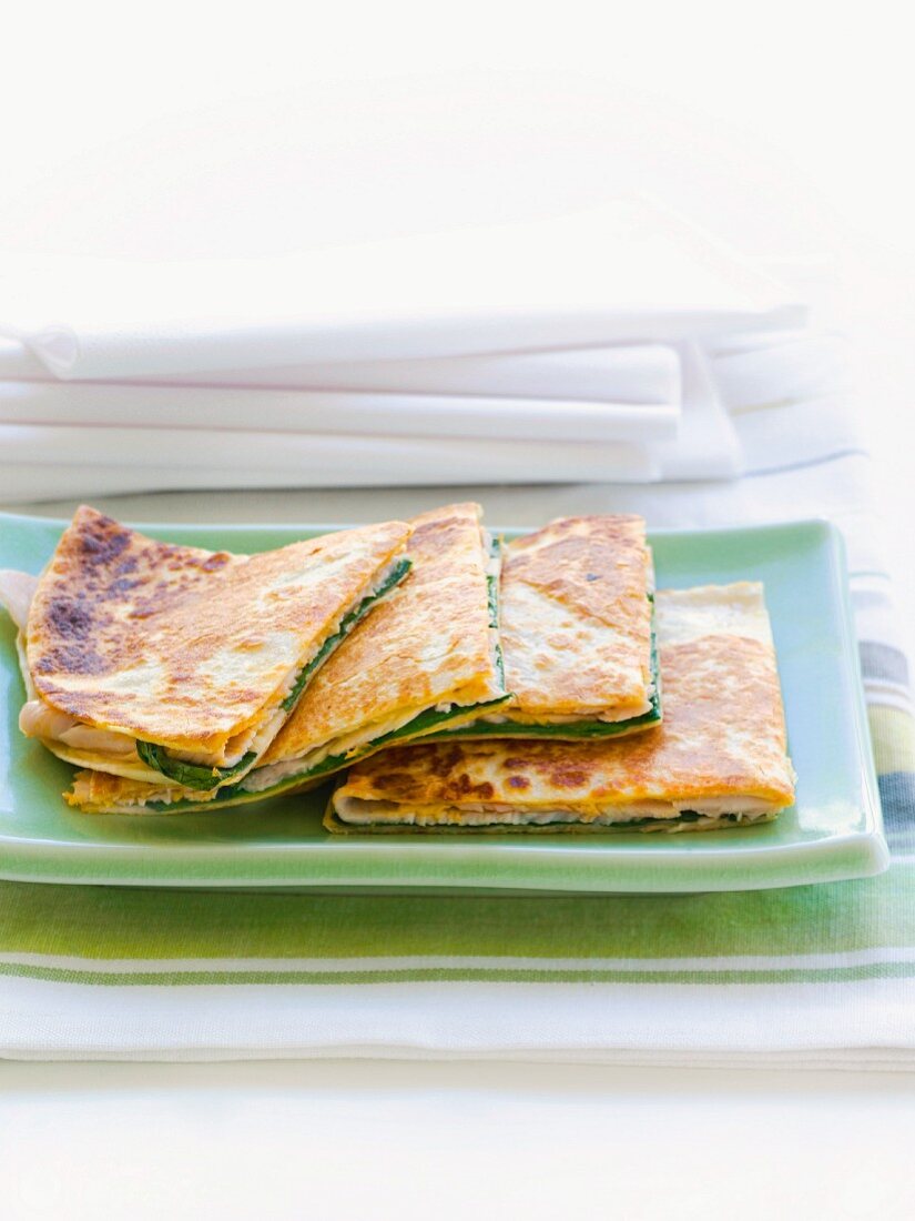 Turkey quesadillas