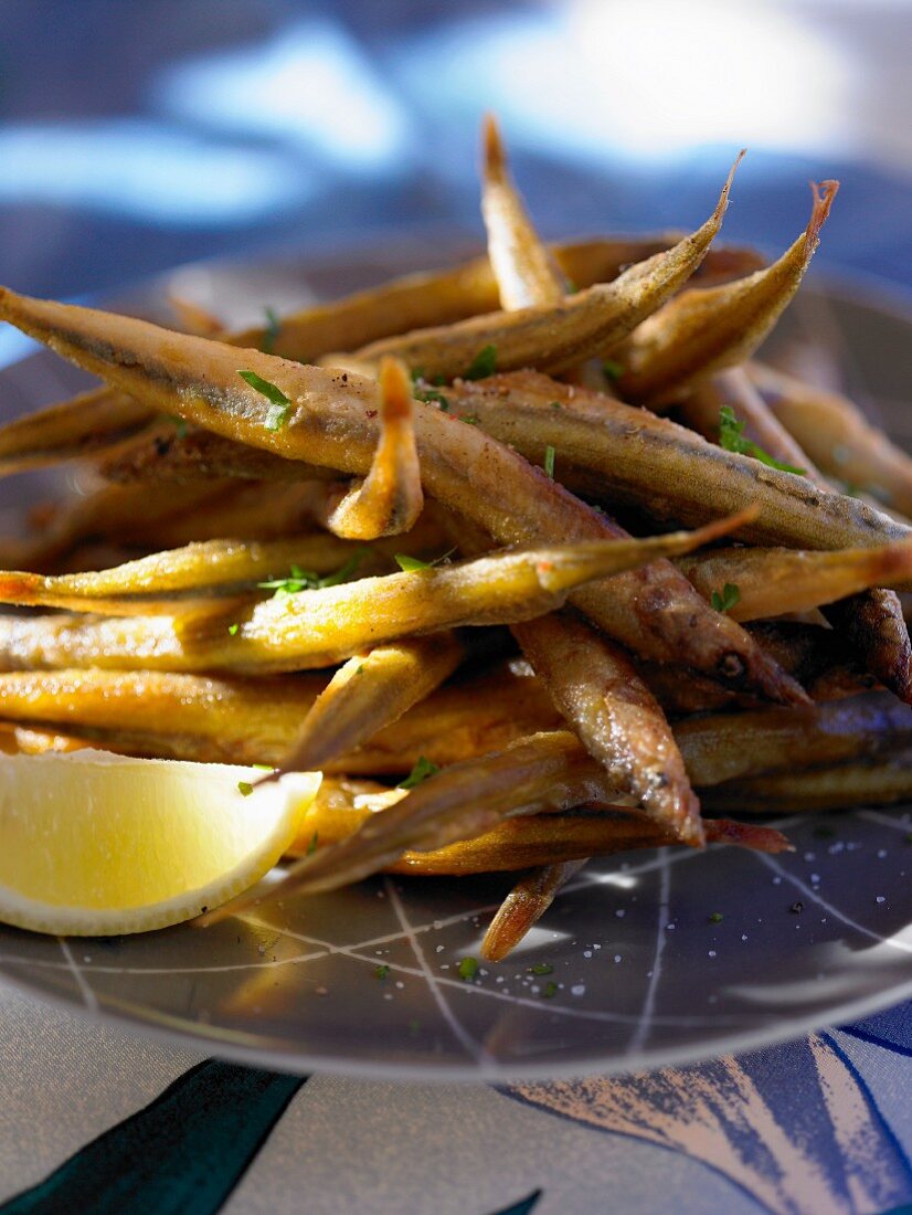 Deep-fried whitebait