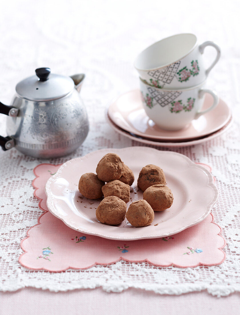 Kahlua truffle pralines