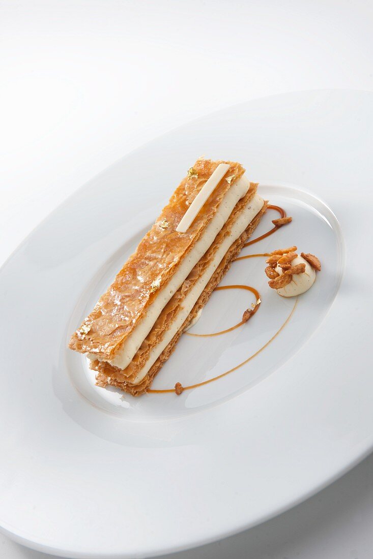 Mille Feuilles mit Vanillecreme