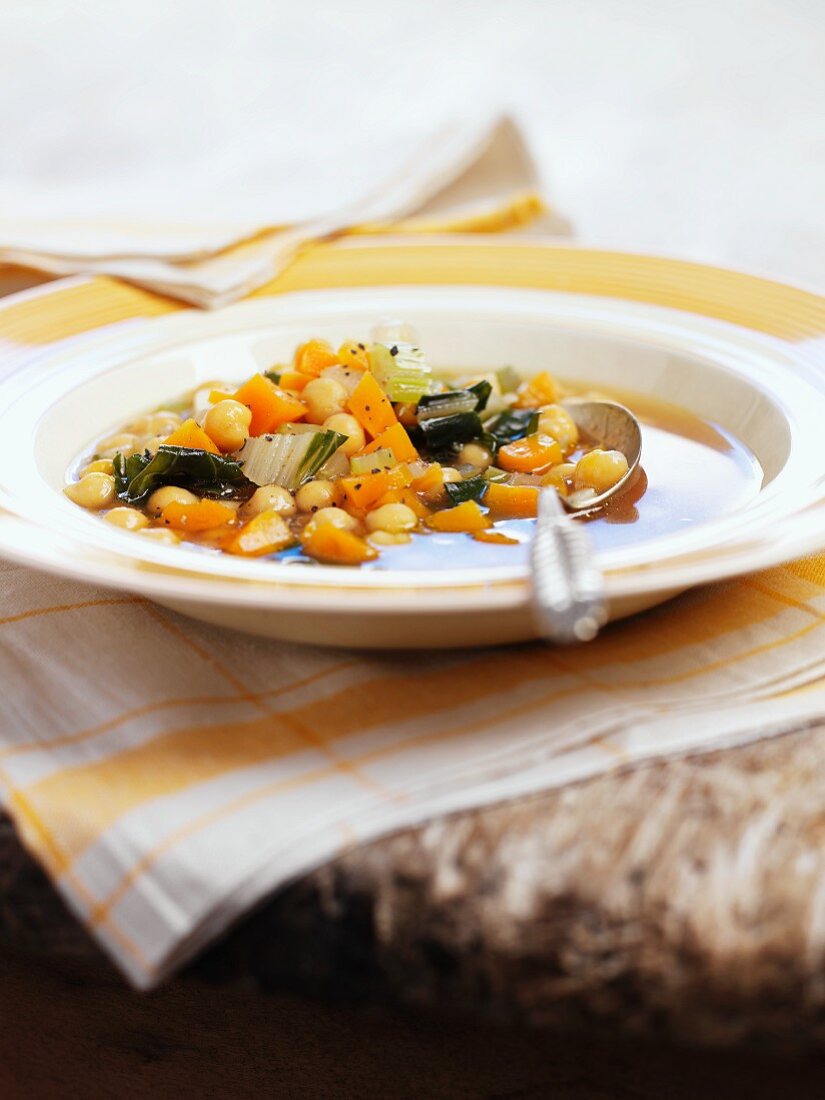 Zuppa di ceci (chickpea soup) Liguria, Italy