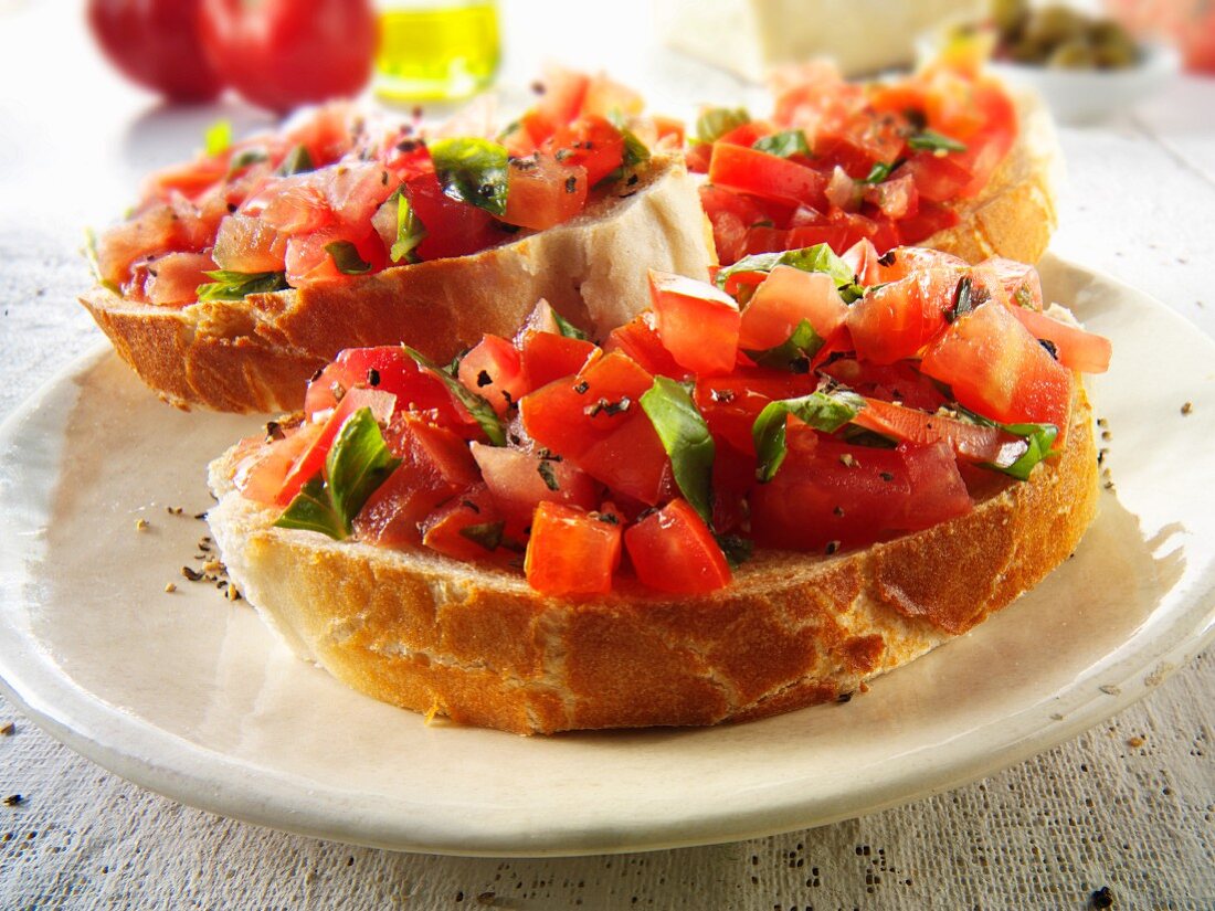 Bruschetta mit Beefsteak