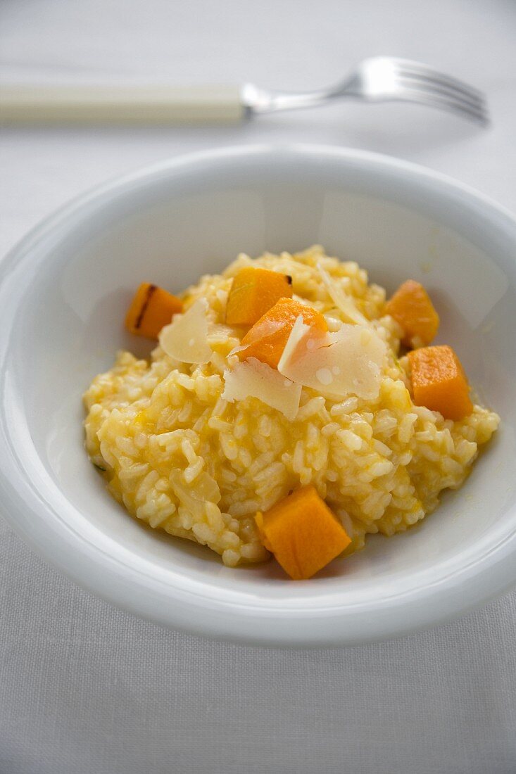 Risotto mit Butternusskürbis