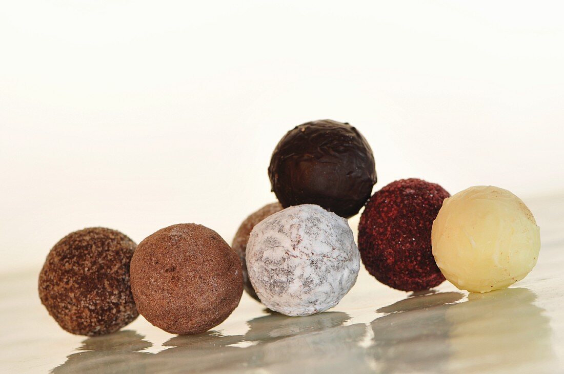 Assorted chocolate truffles